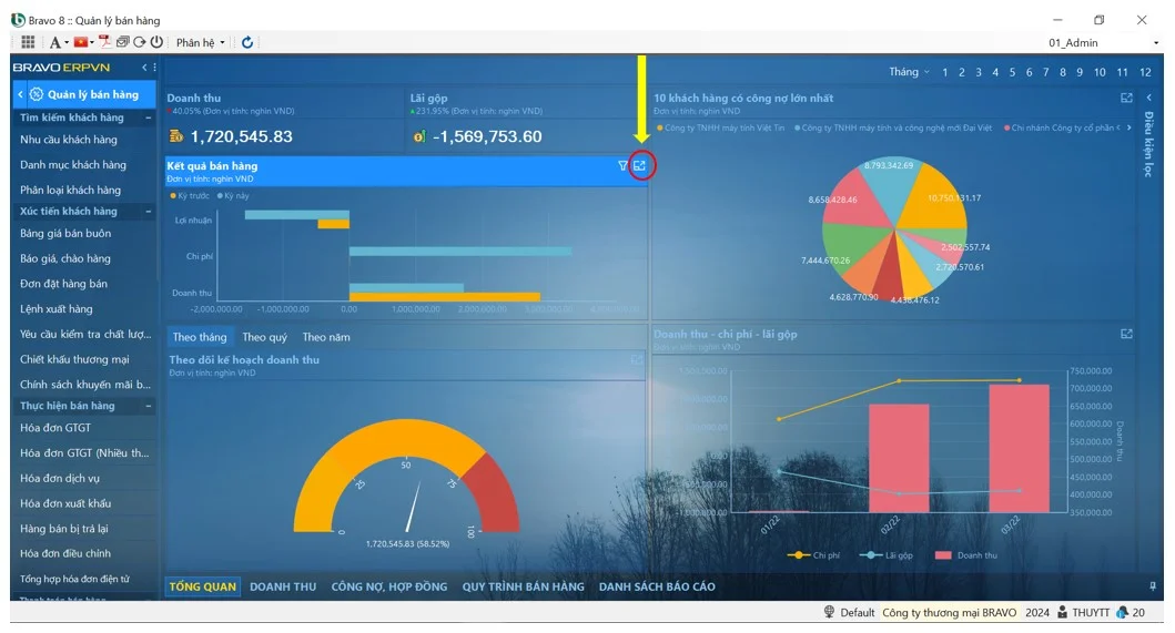 Tùy chọn loại biểu đồ Tùy chọn loại biểu đồ